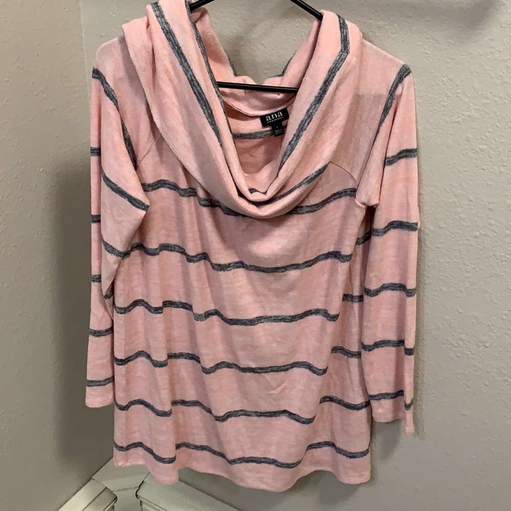 Ana Rose Stripe tunic sweater. Size large